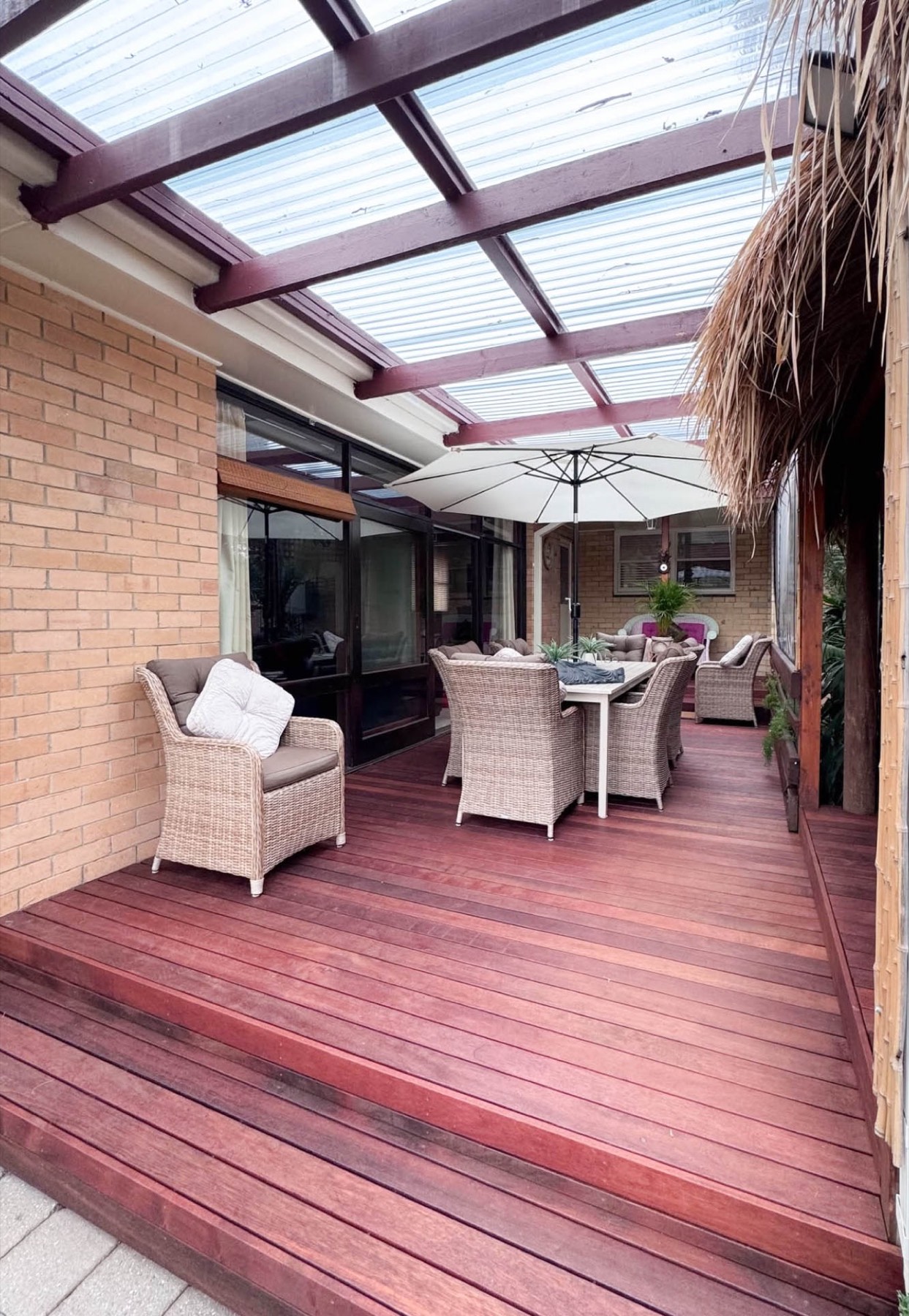 Completed covered Merbau deck replacement — Bayside