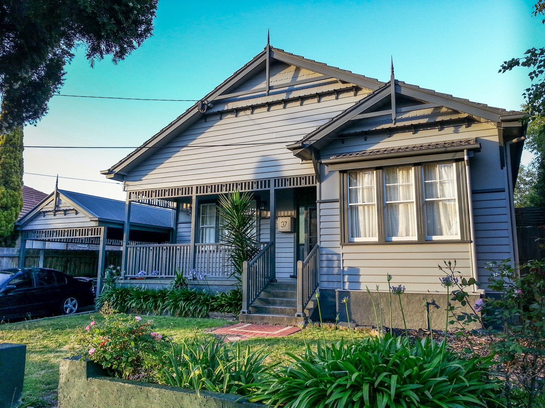 Completed weatherboard restoration and exterior painting — Mentone